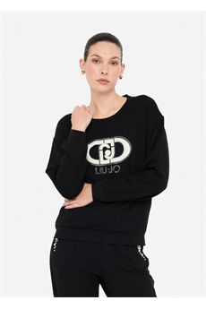 Felpa da donna di colore nero Liu.Jo Sport | TF5154FS576R9932