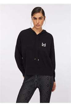 Felpa da donna di colore nero Liu.Jo Sport | TF5216MS63LN9579