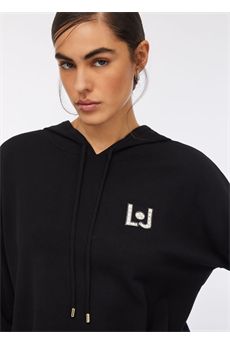 Felpa da donna di colore nero Liu.Jo Sport | TF5216MS63LN9579