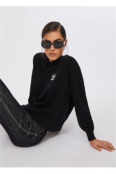 Felpa da donna di colore nero Liu.Jo Sport | TF5216MS63LN9579