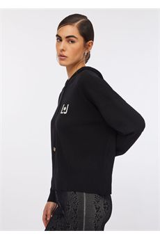 Felpa da donna di colore nero Liu.Jo Sport | TF5216MS63LN9579