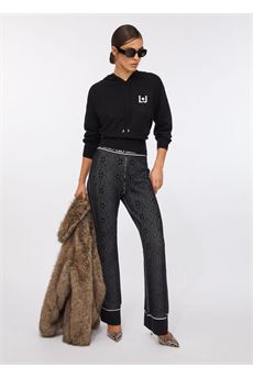 Felpa da donna di colore nero Liu.Jo Sport | TF5216MS63LN9579