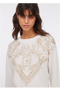 Maglia da donna di colore bianco Liu.Jo Sport | TF5225MA51IM9720