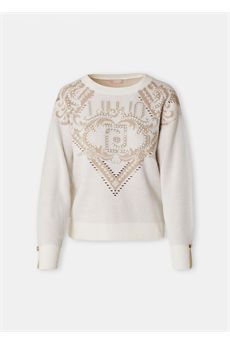 Maglia da donna di colore bianco Liu.Jo Sport | TF5225MA51IM9720