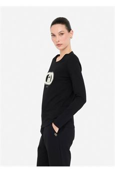 T-shirt da donna di colore nero Liu.Jo Sport | TF5299JS923N9785