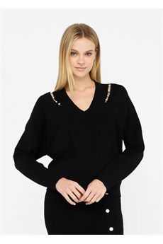Maglia da donna di colore nero Liu.jo White | MF5037MS99E22222