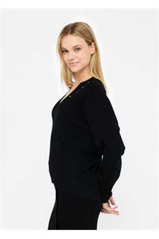 Maglia da donna di colore nero Liu.jo White | MF5037MS99E22222