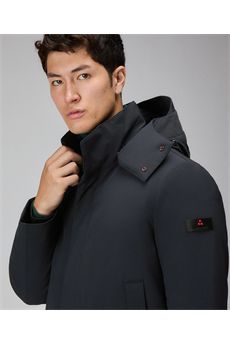 Cappotto tecnico da uomo di colore blu grafite Peuterey | KRUGER TJ 01215