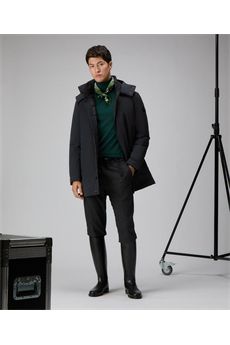 Cappotto tecnico da uomo di colore blu grafite Peuterey | KRUGER TJ 01215