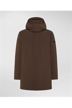 Cappotto tecnico da uomo di colore marrone cioccolato Peuterey | KRUGER TJ 01494