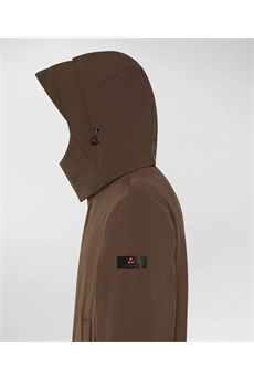 Cappotto tecnico da uomo di colore marrone cioccolato Peuterey | KRUGER TJ 01494