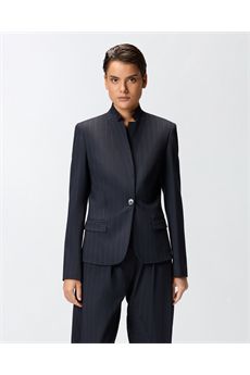 Giacca da donna di colore bianco e blu Pinko | KEBABEZ1