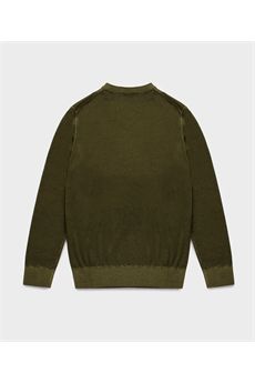 Maglia da uomo di colore verde militare Refrigiwear | BENNET PULLOVERE04010