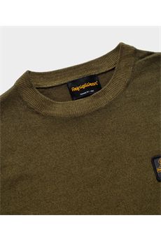 Maglia da uomo di colore verde militare Refrigiwear | BENNET PULLOVERE04010