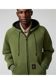 Felpa da uomo di colore verde Refrigiwear | FRANKIE FLEECEE03350