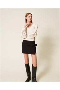 Blusa da donna di colore beige Twinset | 252TP215107222