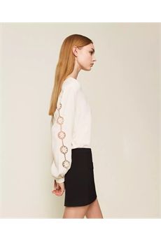 Blusa da donna di colore beige Twinset | 252TP215107222