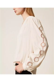 Blusa da donna di colore beige Twinset | 252TP215107222