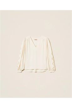 Blusa da donna di colore beige Twinset | 252TP215107222