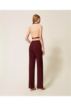 Pantaloni da donna di colore Viola Winetasting Twinset | 252TP228105609