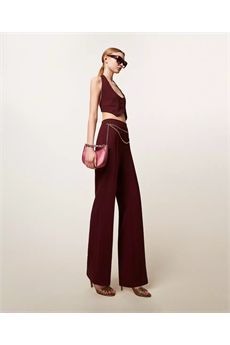 Pantaloni da donna di colore Viola Winetasting Twinset | 252TP228105609