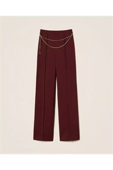 Pantaloni da donna di colore Viola Winetasting Twinset | 252TP228105609