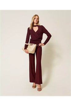 Maglia da donna di colore Viola Winetasting Twinset | 252TP306005609