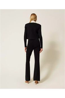 Pantalone da donna di colore nero Twinset | 252TP320600006