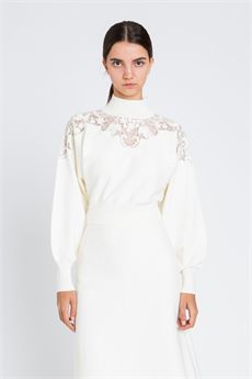 Maglia da donna di colore bianco neve Twinset | 252TP340600282