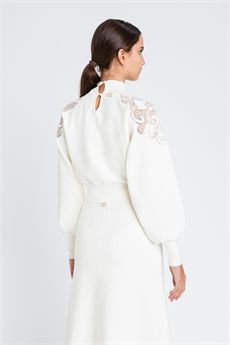 Maglia da donna di colore bianco neve Twinset | 252TP340600282