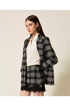 Gonna da donna di colore bainco e nero Twinset | 252TT211212876