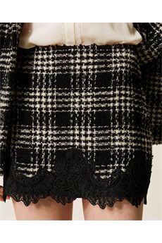 Gonna da donna di colore bainco e nero Twinset | 252TT211212876