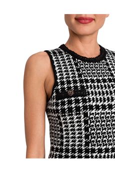 Abito da donna di colore bianco e nero Twinset | 252TT304212907