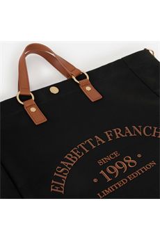 Borsa da donna di colore nero e cuoio Elisabetta Franchi Accessori | BS14A62E2B58