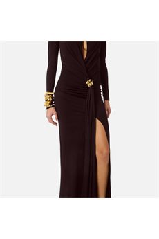 Abito da donna di colore Dark Chocolate Elisabetta Franchi | ABR1461E2EV9