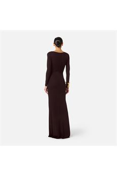 Abito da donna di colore Dark Chocolate Elisabetta Franchi | ABR1461E2EV9