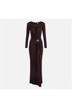 Abito da donna di colore Dark Chocolate Elisabetta Franchi | ABR1461E2EV9