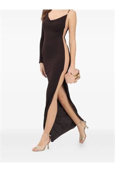 Abito da donna di colore cioccolato Elisabetta Franchi | ABR4762E2EV9