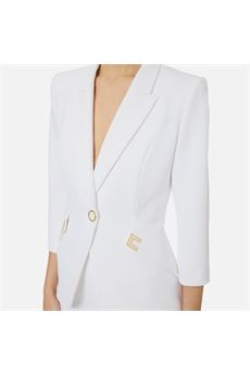 Giacca da donna di colore avorio Elisabetta Franchi | GI21561E2360