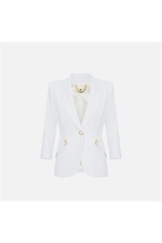 Giacca da donna di colore avorio Elisabetta Franchi | GI21561E2360