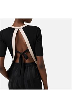 Maglia da donna di colore nero Elisabetta Franchi | MK67S61E2685