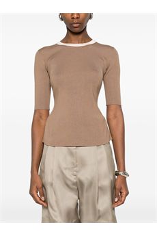 Top da donna di colore argilla Elisabetta Franchi | MK67S61E2727