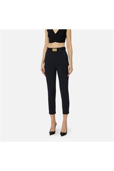 Pantalone da donna di colore nero Elisabetta Franchi | PA13261E2110