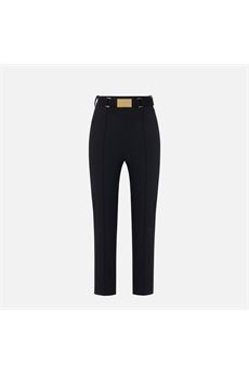 Pantalone da donna di colore nero Elisabetta Franchi | PA13261E2110