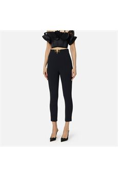 Pantalone da donna di colore nero Elisabetta Franchi | PA16361E2110