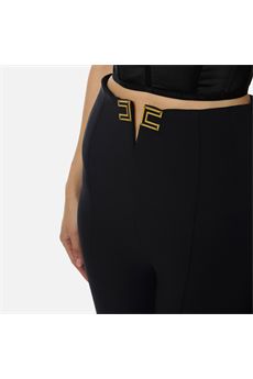 Pantalone da donna di colore nero Elisabetta Franchi | PA16361E2110