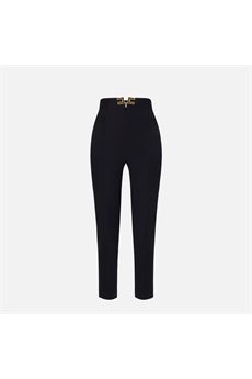 Pantalone da donna di colore nero Elisabetta Franchi | PA16361E2110
