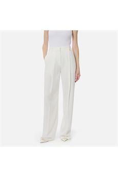 Pantaloni da donna di colore avorio