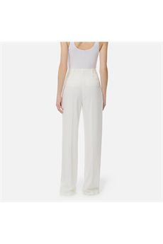 Pantaloni da donna di colore avorio Elisabetta Franchi | PA16761E2360