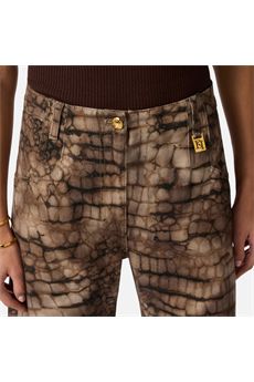 Pantaloni da donna di colore cacao Elisabetta Franchi | PJ31D61E2644